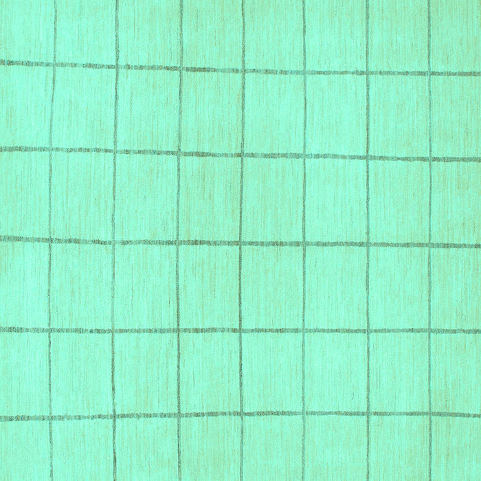 Square Machine Washable Solid Turquoise Modern Area Rugs, wshabs1514turq