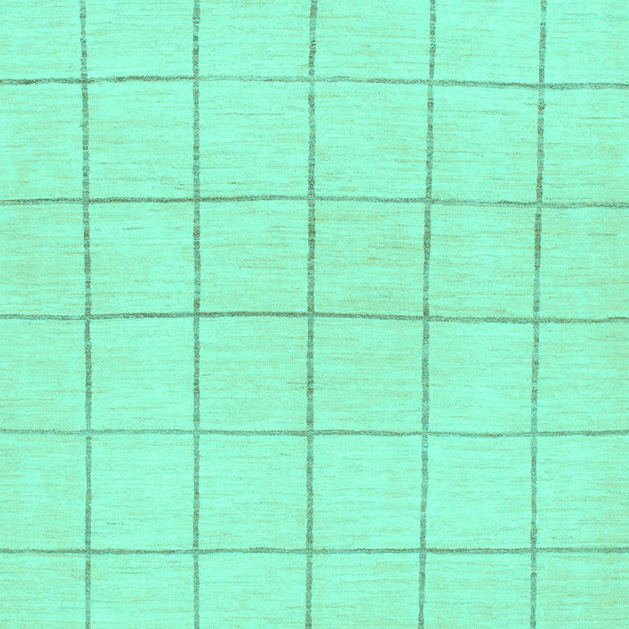 Machine Washable Solid Turquoise Modern Area Rugs, wshabs1514turq