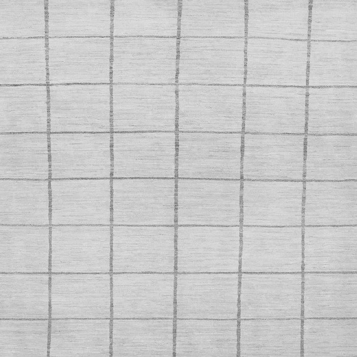 Square Machine Washable Solid Gray Modern Rug, wshabs1514gry