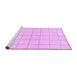 Sideview of Machine Washable Solid Purple Modern Area Rugs, wshabs1514pur