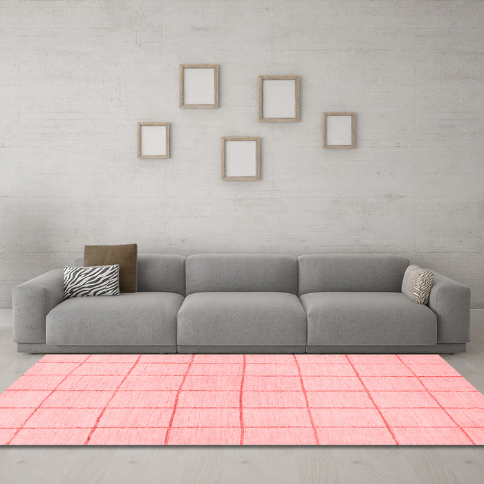 Modern Red Washable Rugs