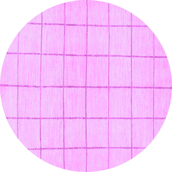 Round Solid Purple Modern Rug, abs1514pur