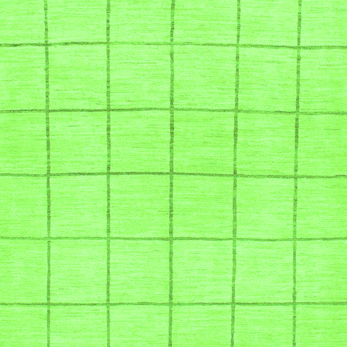 Machine Washable Solid Green Modern Area Rugs, wshabs1514grn