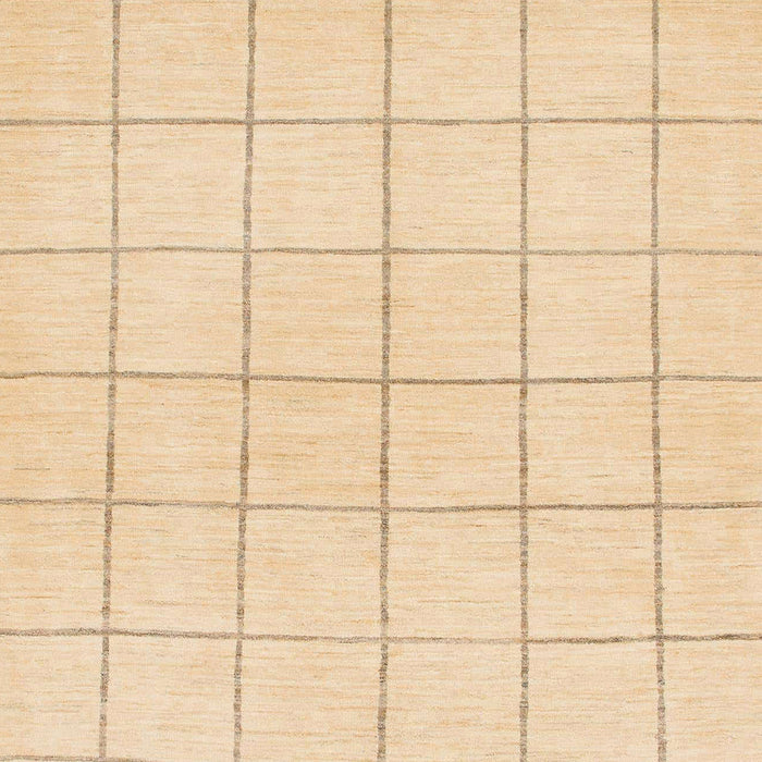 Machine Washable Abstract Brown Gold Rug, wshabs1514