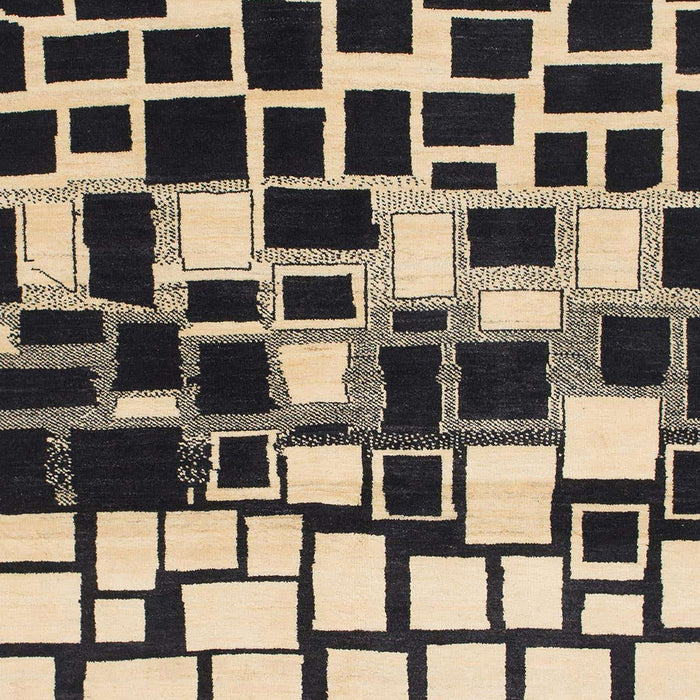 Machine Washable Abstract Charcoal Black Rug, wshabs1515