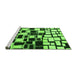 Sideview of Machine Washable Abstract Green Modern Area Rugs, wshabs1515grn