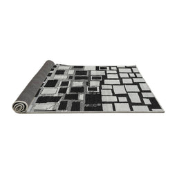 Sideview of Abstract Gray Modern Rug, abs1515gry