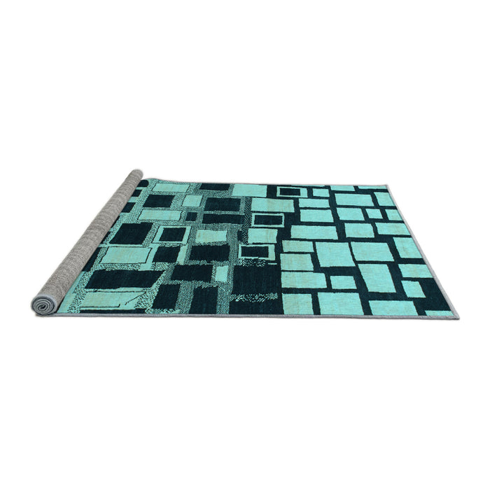 Sideview of Machine Washable Abstract Light Blue Modern Rug, wshabs1515lblu