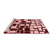 Modern Red Washable Rugs