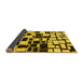 Sideview of Abstract Yellow Modern Rug, abs1515yw