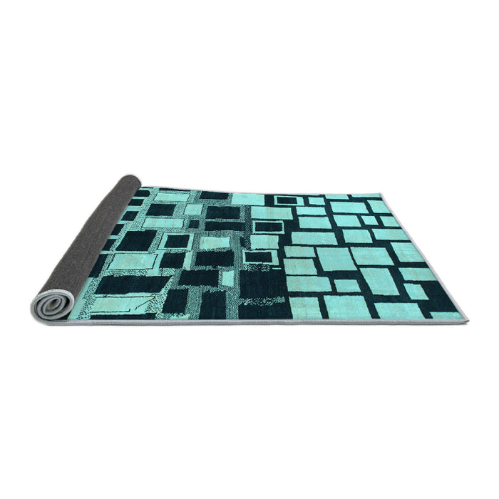 Sideview of Abstract Light Blue Modern Rug, abs1515lblu