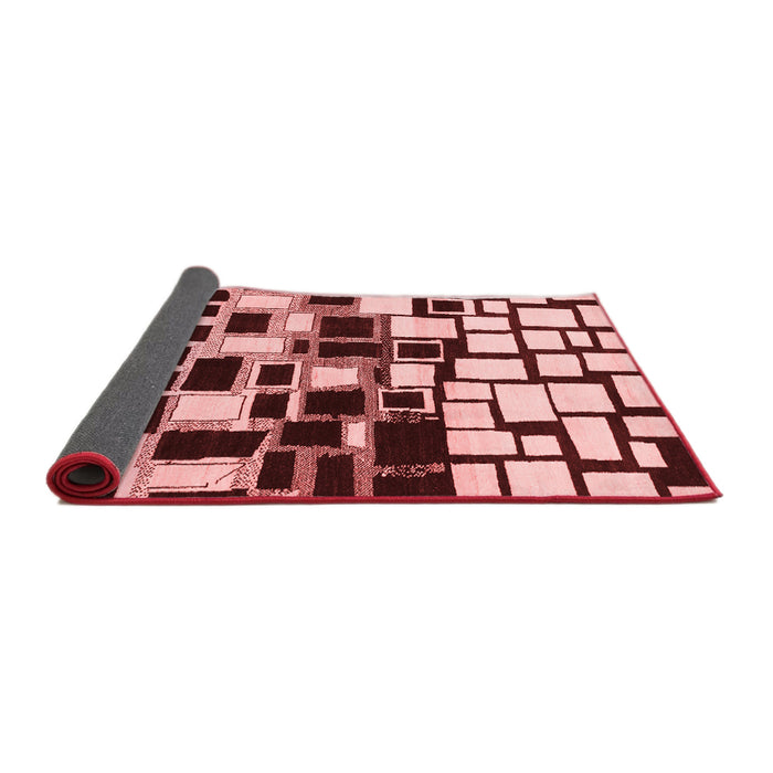 Abstract Red Modern Area Rugs