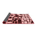 Abstract Red Modern Area Rugs