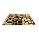 Sideview of Machine Washable Abstract Brown Modern Rug, wshabs1515brn