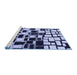 Sideview of Machine Washable Abstract Blue Modern Rug, wshabs1515blu