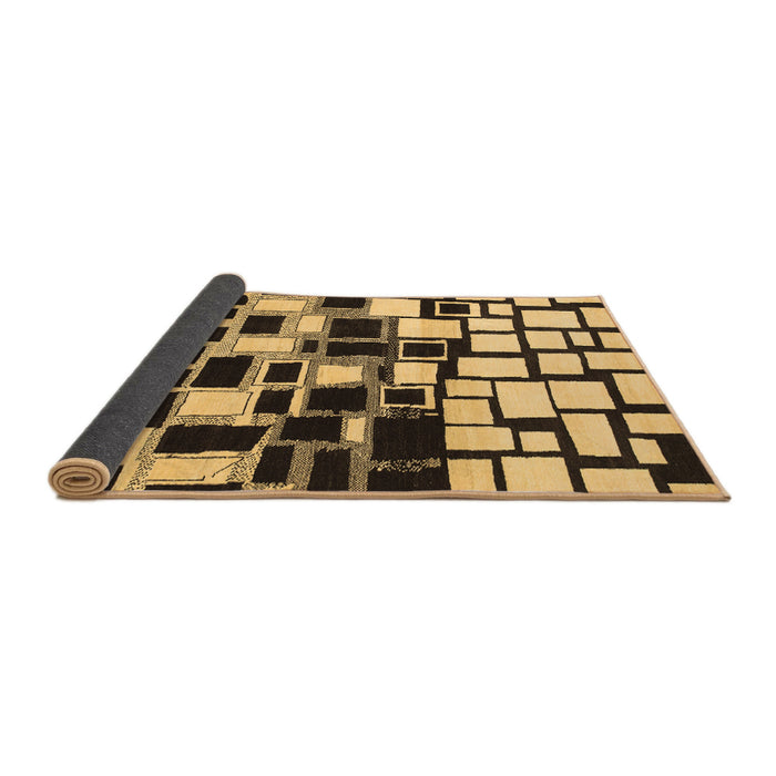 Sideview of Abstract Brown Modern Rug, abs1515brn