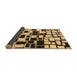 Sideview of Abstract Brown Modern Rug, abs1515brn