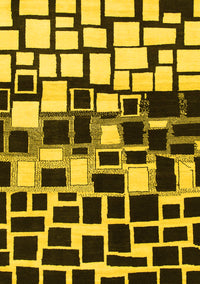 Abstract Yellow Modern Rug, abs1515yw