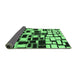 Sideview of Abstract Emerald Green Modern Rug, abs1515emgrn