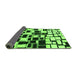 Sideview of Abstract Green Modern Rug, abs1515grn