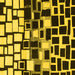 Square Abstract Yellow Modern Rug, abs1515yw