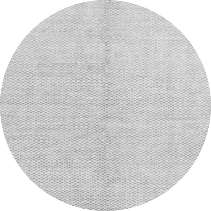 Round Solid Gray Modern Rug, abs1516gry