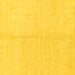 Square Machine Washable Solid Yellow Modern Rug, wshabs1516yw