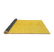 Sideview of Solid Yellow Modern Rug, abs1516yw