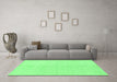 Machine Washable Solid Emerald Green Modern Area Rugs in a Living Room,, wshabs1516emgrn