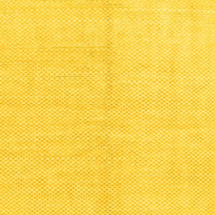 Machine Washable Solid Yellow Modern Rug, wshabs1516yw