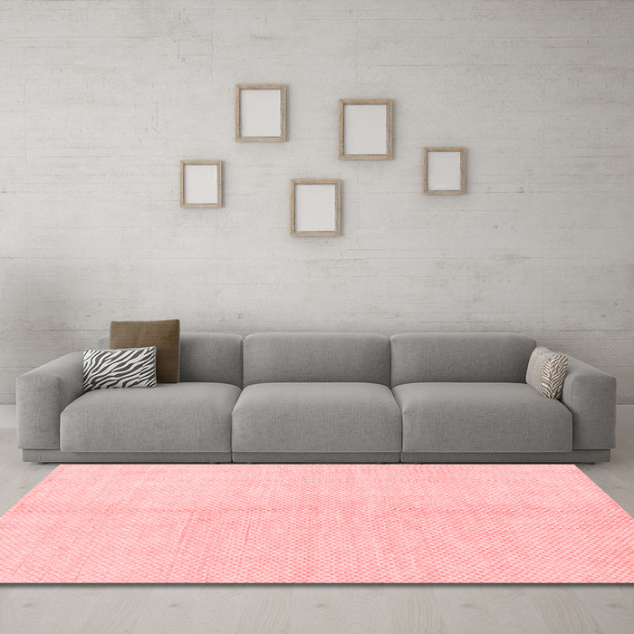 Modern Red Washable Rugs