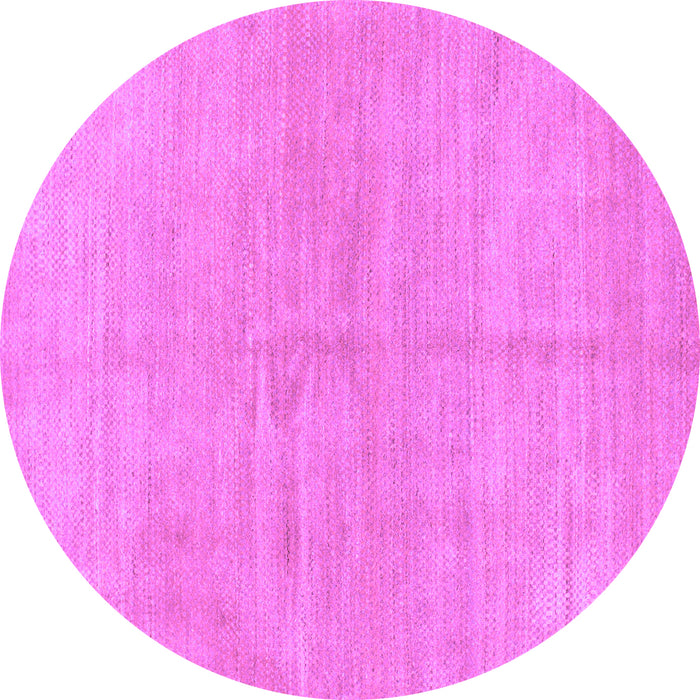 Round Abstract Purple Modern Rug, abs1517pur