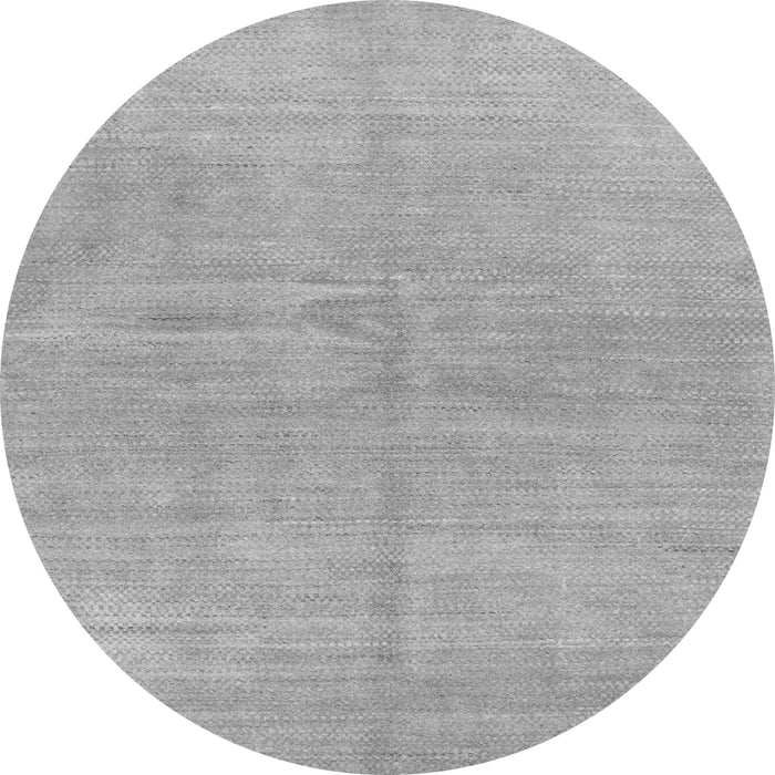 Round Abstract Gray Modern Rug, abs1517gry