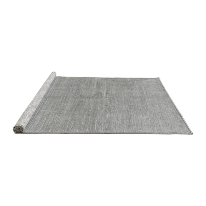 Sideview of Machine Washable Abstract Gray Modern Rug, wshabs1517gry