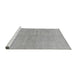 Sideview of Machine Washable Abstract Gray Modern Rug, wshabs1517gry