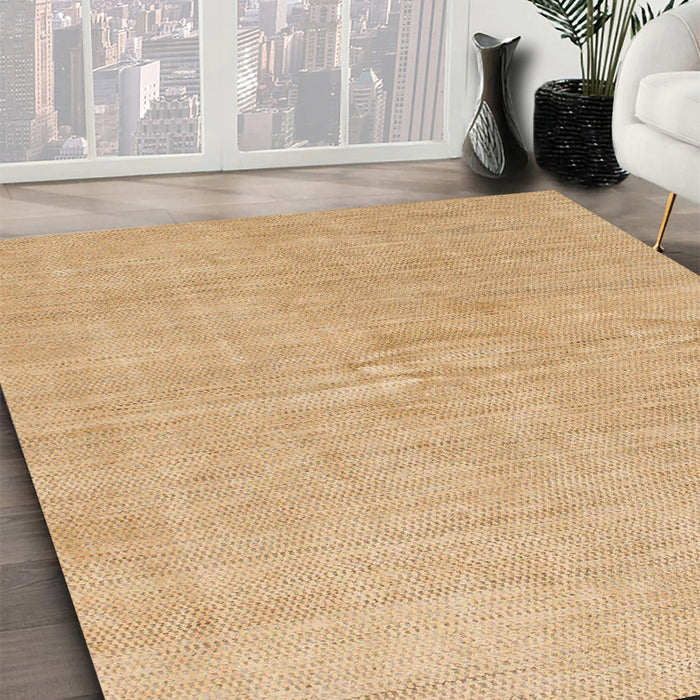 Machine Washable Abstract Gold Rug in a Family Room, wshabs1518