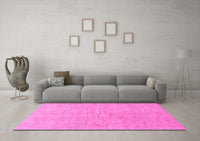 Machine Washable Abstract Pink Modern Rug, wshabs1518pnk