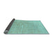 Sideview of Abstract Light Blue Modern Rug, abs1518lblu