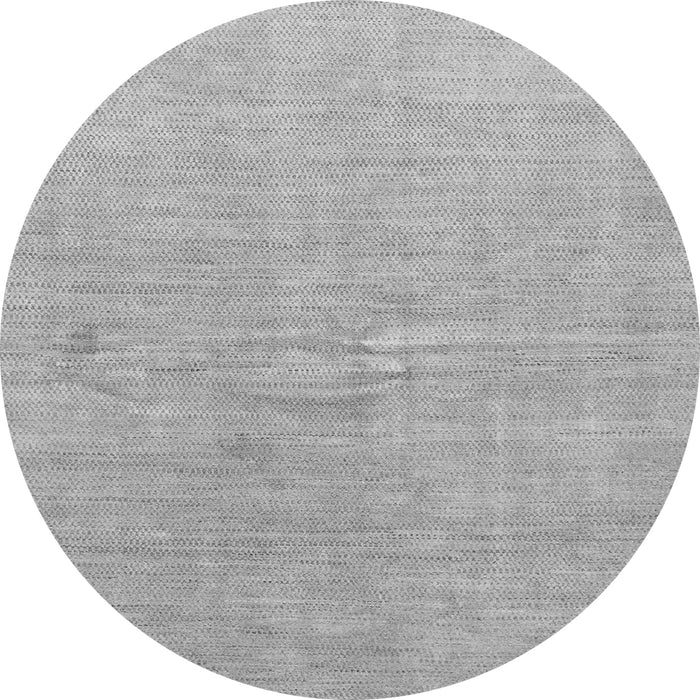 Round Abstract Gray Modern Rug, abs1518gry