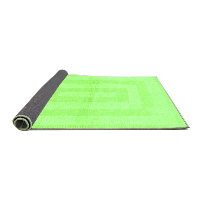 Sideview of Solid Green Modern Rug, abs1519grn