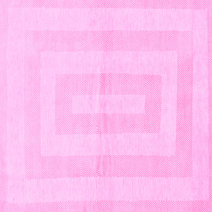 Square Solid Pink Modern Rug, abs1519pnk