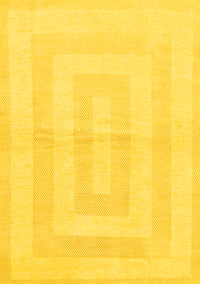 Solid Yellow Modern Rug, abs1519yw