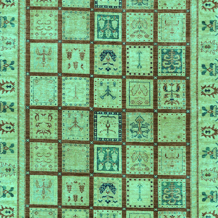 Abstract Turquoise Modern Rug, abs151turq