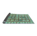 Sideview of Abstract Light Blue Modern Rug, abs151lblu