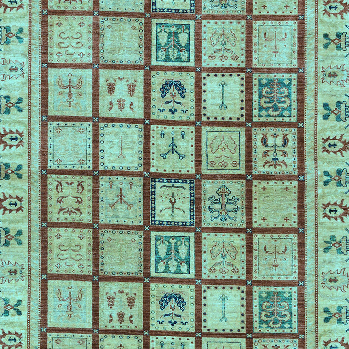 Abstract Light Blue Modern Rug, abs151lblu