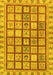 Abstract Yellow Modern Rug, abs151yw