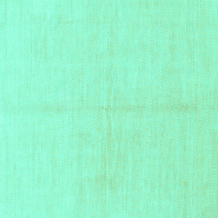 Square Machine Washable Solid Turquoise Modern Area Rugs, wshabs1520turq
