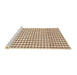 Sideview of Machine Washable Abstract Rust Pink Rug, wshabs1521