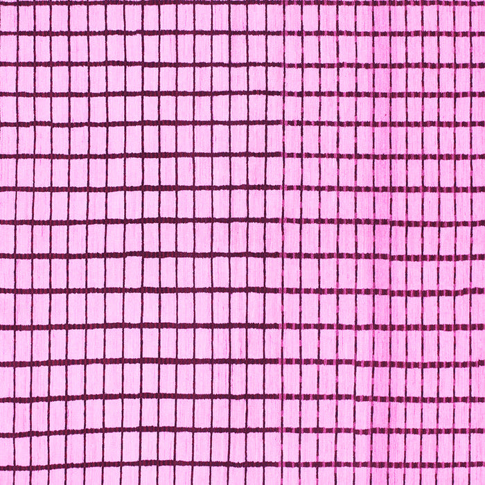 Square Solid Pink Modern Rug, abs1521pnk