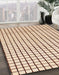 Abstract Rust Pink Solid Rug in Family Room, abs1521